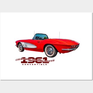 1961 Chevrolet Corvette Convertible Posters and Art